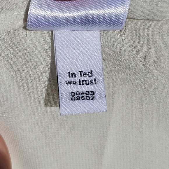 Ted Baker flowy white beaded blouse - Picture 3 of 9